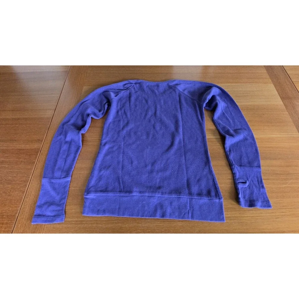 Essentials By Full Tilt Girl's Purple Waffle Knit Long Sleeve Top Size XL